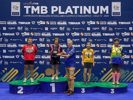 Cleusa Toguchi é a grande campeã do Veterano 6 feminino do TMB Platinum – Campeonato Brasileiro