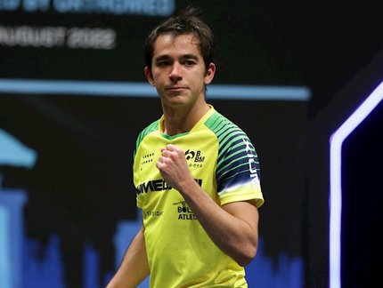 Hugo Calderano estreia neste sábado na T-League, a liga japonesa de tênis de mesa