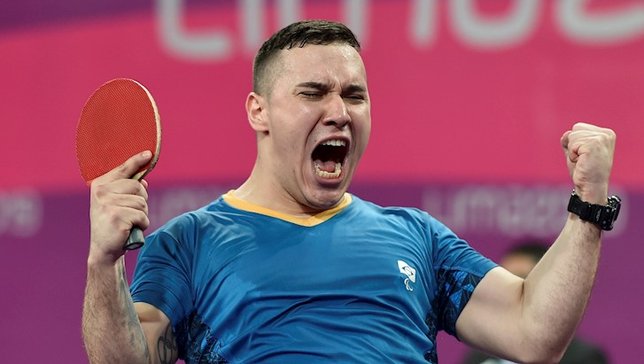 Paulo Salmin comemora o ouro no Parapan 2019. Foto