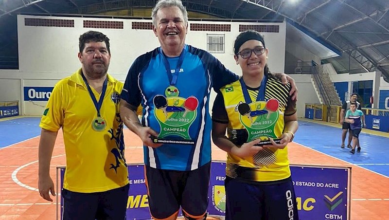 Mesa-tenistas do Acre comemoram as conquistas no T