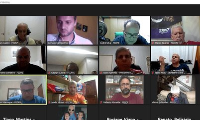 Reunião virtual com presidentes de Federações Estaduais discute situação do tênis de mesa na pandemia
