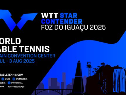 Credenciamento de imprensa para o WTT Star Contender em Foz do Iguaçu