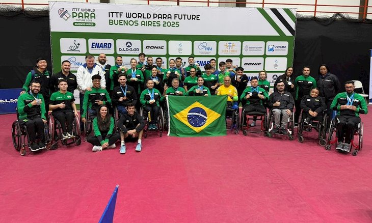 Brasil conquista 30 medalhas no ITTF World Para Future Buenos Aires