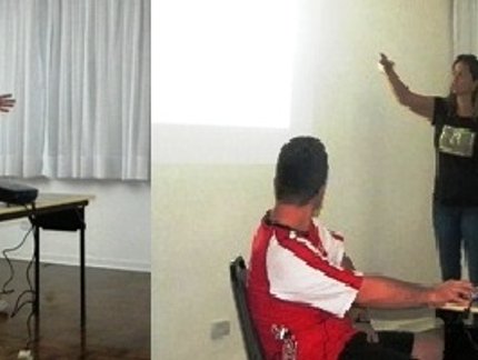 ATLETAS ParalímpicoS ASSISTEM PALESTRAS DE KATIA CALLERI E NELSON MACHADO