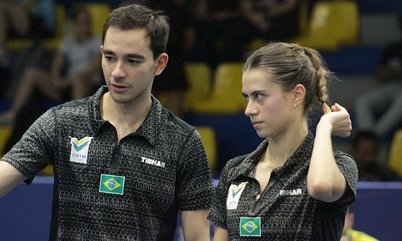 Hugo Calderano e Bruna Takahashi estreiam nesta quarta-feira no WTT Finals