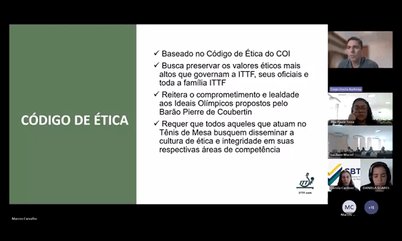 Integridade no esporte foi tema de palestra no Ciclo 2024 de Qualificação em Gestão CBTM