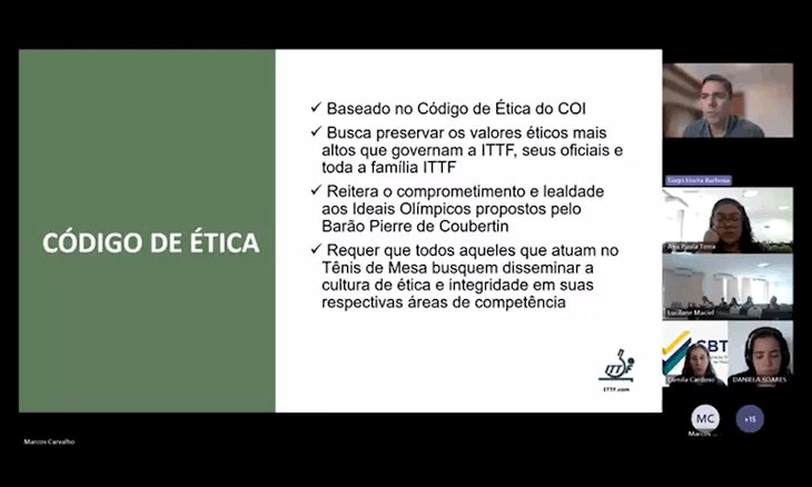 Integridade no esporte foi tema de palestra no Ciclo 2024 de Qualificação em Gestão CBTM