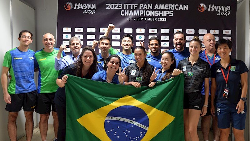 Equipe brasileira que disputou o Campeonato Pan-Am
