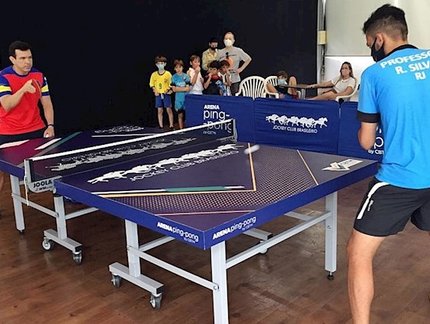 CBTM inaugura mais uma Arena Ping-Pong no Jockey Club Brasileiro, no Rio de Janeiro