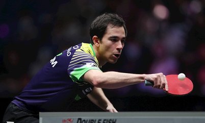 Hugo Calderano vence egípcio na estreia e avança às oitavas do WTT Champions Macau