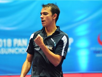 Hugo Calderano é o melhor atleta de tênis de mesa das Américas desde a criação do ranking mundial