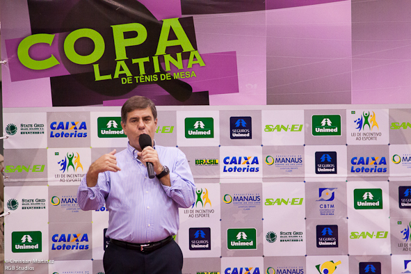 Presidente da CBTM, Alaor Azevedo, e Secretário de Esportes de Manaus, deram as boas-vindas aos atletas que competirão entre os dias 20 e 23 de março