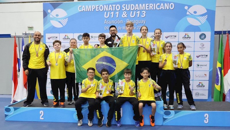 Com direito a dobradinha, Brasil conquista o título do Sul-Americano no sub-13 masculino