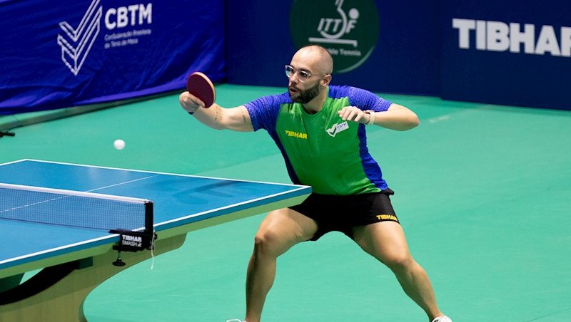 Thiago Gomes em ação no Aberto Paralímpico do Bras