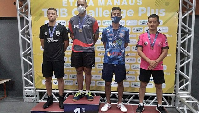 Pódio do Rating A Masculino. Foto: Divulgação FTMA