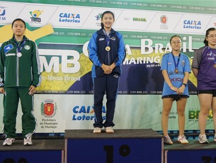 Alexia Nakashima leva para Joinvile a medalha de ouro no Rating B