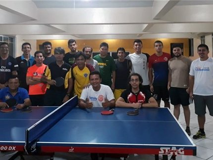 Lincon Yasuda ministra curso de técnicos nível 1 da ITTF em Belém do Pará