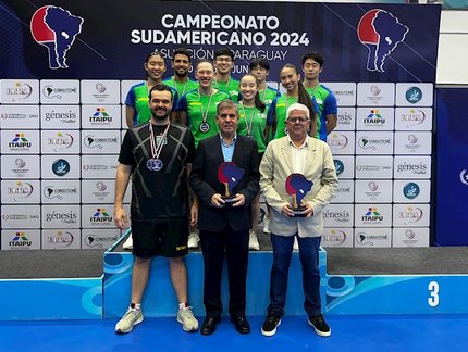 Dobradinha! Brasil conquista as duas medalhas de ouro por equipes do Campeonato Sul-Americano, em Assunção