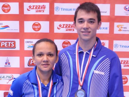Hugo Calderano e Ligia Silva levam ouro no Campeonato Latino Americano