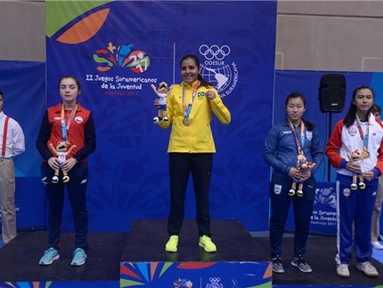 Jogos Sul-Americanos da Juventude: Lívia Lima exalta participação: 'Fiquei muito feliz'