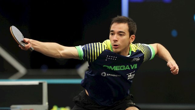 Hugo Calderano caiu no WTT Star Contender a uma vi
