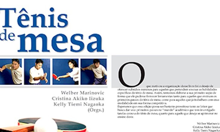 Livro “Tênis de Mesa: Teoria e Prática” será abordado na edição de sábado do Ciência TMB