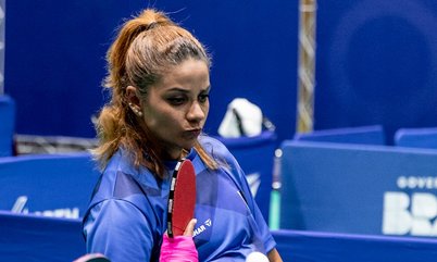 Juliana Silva fica com a prata na Classe 1-2 do Aberto Paralímpico ITTF Fa40