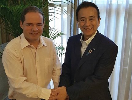CBTM recebe visita do prefeito de Hamamatsu para acertar detalhes da aclimatação dos brasileiros na Olimpíada de 2020