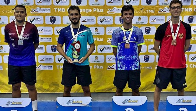 Pódio do Absoluto A Masculino na competição de Car