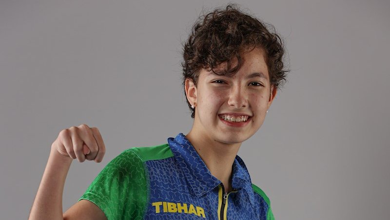 Sophia Kelmer vem se destacando no tênis de mesa p