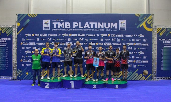O pódio da categoria Sub-21 masculino (Foto: José 