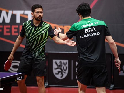 Guilherme Teodoro e Felipe Arado avançam nas duplas, mas se despedem do WTT Feeder Havirov 2026