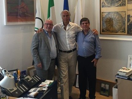 Alaor Azevedo participa de reunião no Comitê Olímpico Italiano