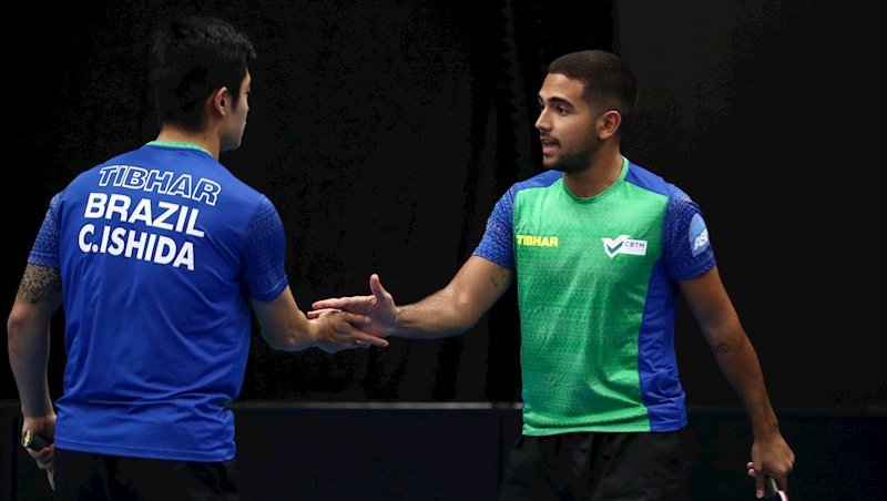 Dupla brasileira se despediu do torneio masculino
