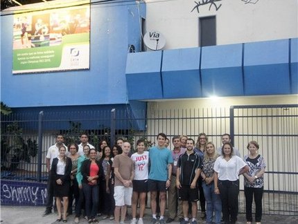 Novo painel homenageando atletas da seleção é inaugurado na sede da CBTM