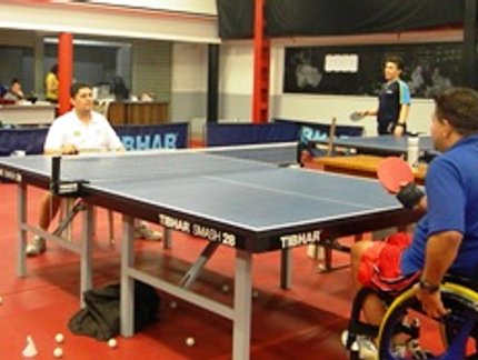 NELSON MACHADO PRESTIGIA O TREINAMENTO DA SELEÇÃO PARAOLÍMPICA
