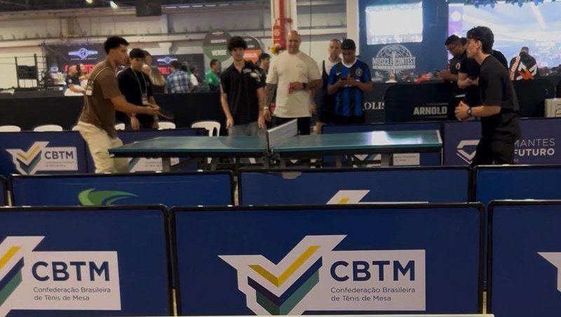 CBTM leva tênis de mesa ao Arnold Sports Festival e amplia alcance da modalidade em ano de centenário