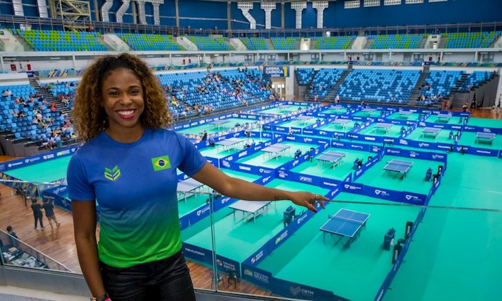 Fabiana Moraes esteve na Arena Carioca I e se enca