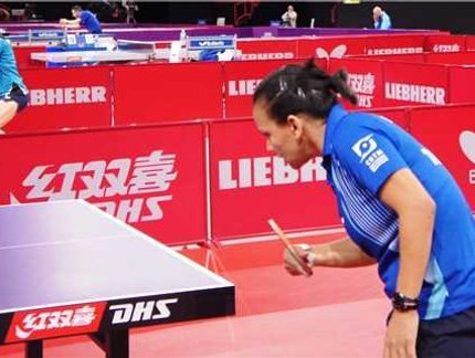 Ligia Silva comemora a vaga na chave principal do Mundial