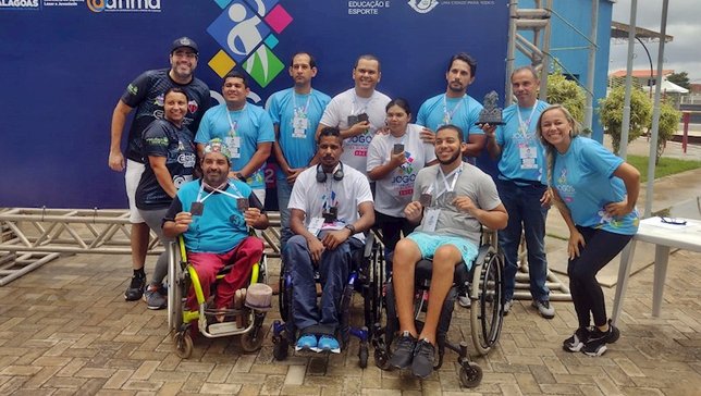 Atletas do tenis de mesa em Arapiraca. Foto: FATM.