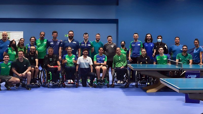 Equipe brasileira no último treinamento antes do M