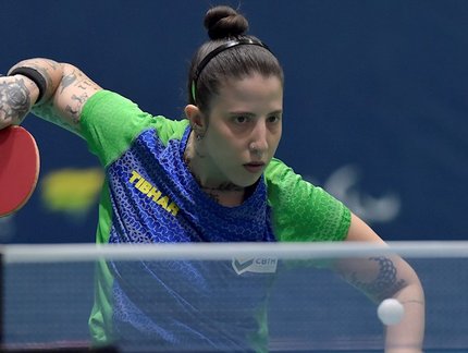 Bruna Alexandre e Jennyfer Parinos conquistam a medalha de bronze em duplas no Aberto Paralímpico Fa20 da Itália