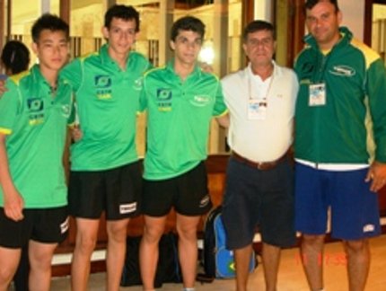 ATLETAS RECEBEM INCENTIVO DO PRESIDENTE DURANTE MUNDIAL