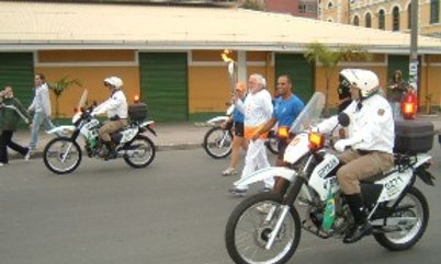 SANTA CATARINA RECEBE A TOCHA PAN AMERICANA