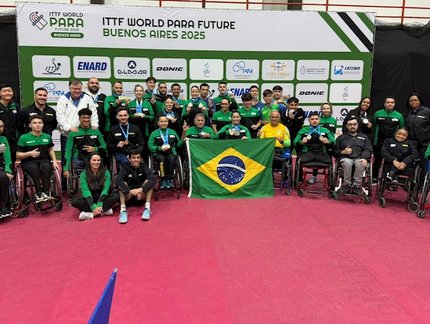 Brasil conquista 30 medalhas no ITTF World Para Future Buenos Aires