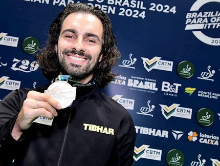 Paulo Henrique Fonseca conquista o bronze na Classe 7 do Aberto Paralímpico ITTF Fa40