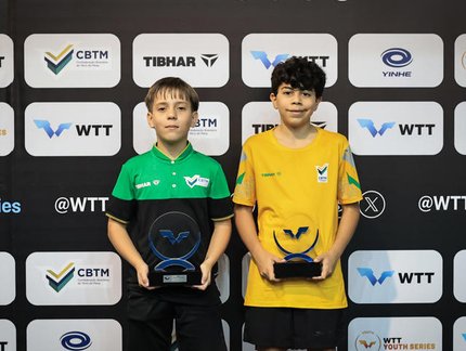 Delegação brasileira encerra WTT Youth Contender São José 2026 com quatro títulos e cinco vice-campeonatos