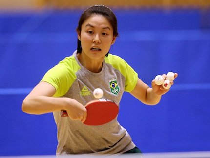 Jessica Yamada abre a participação do tênis de mesa do Brasil nos Jogos Olímpicos de Tóquio