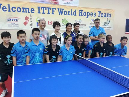 Rafael Torino continua nos EUA participando de Training Camp Hopes ITTF