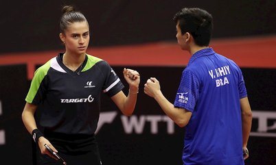 Bruna Takahashi e Vitor Ishiy avançam e estão a um jogo de garantir medalha nas duplas mistas do WTT Contender